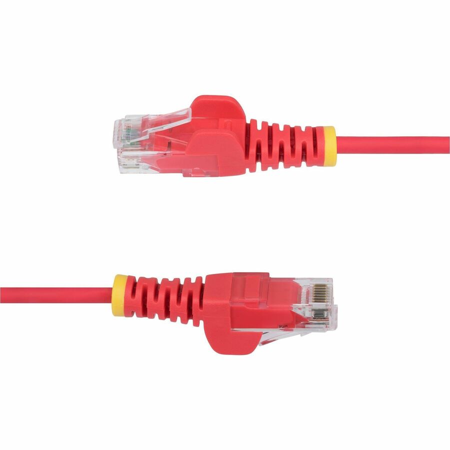 StarTech.com 1ft Red Slim CAT6 Ethernet Cable, Slim Snagless RJ45, UTP, LSZH, 28AWG Bare Copper, Slim Network Patch Cord, Fluke Tested - Image 3