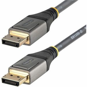StarTech.com 6ft (2m) VESA Certified DisplayPort 1.4 Cable, 8K 60Hz HDR10, UHD 4K 120Hz Video, DP to DP Monitor Cord, DP 1.4 Cable, M/M