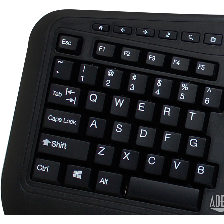 Adesso Tru-Form Media 1500 - Wireless Ergonomic Keyboard and Laser Mouse - Image 6
