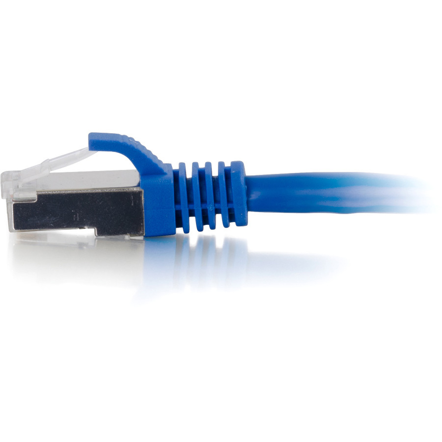 C2G-4ft Cat6a Snagless Shielded (STP) Network Patch Cable - Blue - Image 2