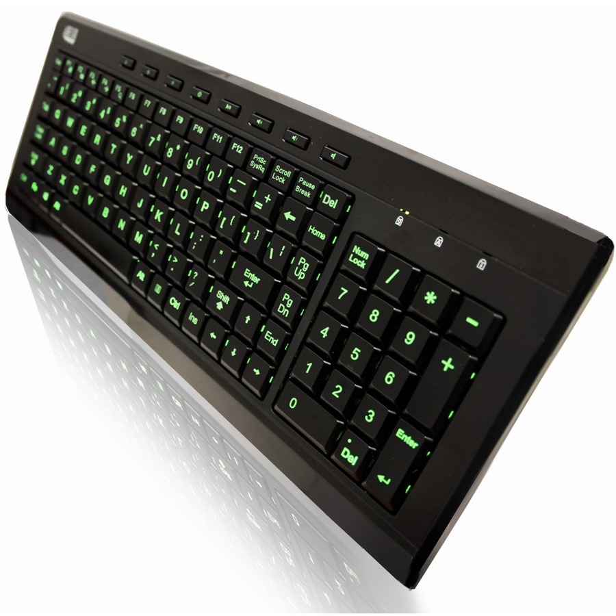 Adesso 3-Color Illuminated Compact Multimedia Keyboard - Image 12