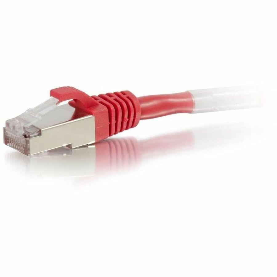 C2G 6ft Cat6 Ethernet Cable - Snagless Shielded (STP) - Red - Image 2