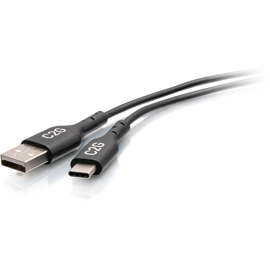 C2G 1.5ft USB C to USB A Adapter Cable - USB 2.0 - 480Mbps - M/M - Image 2