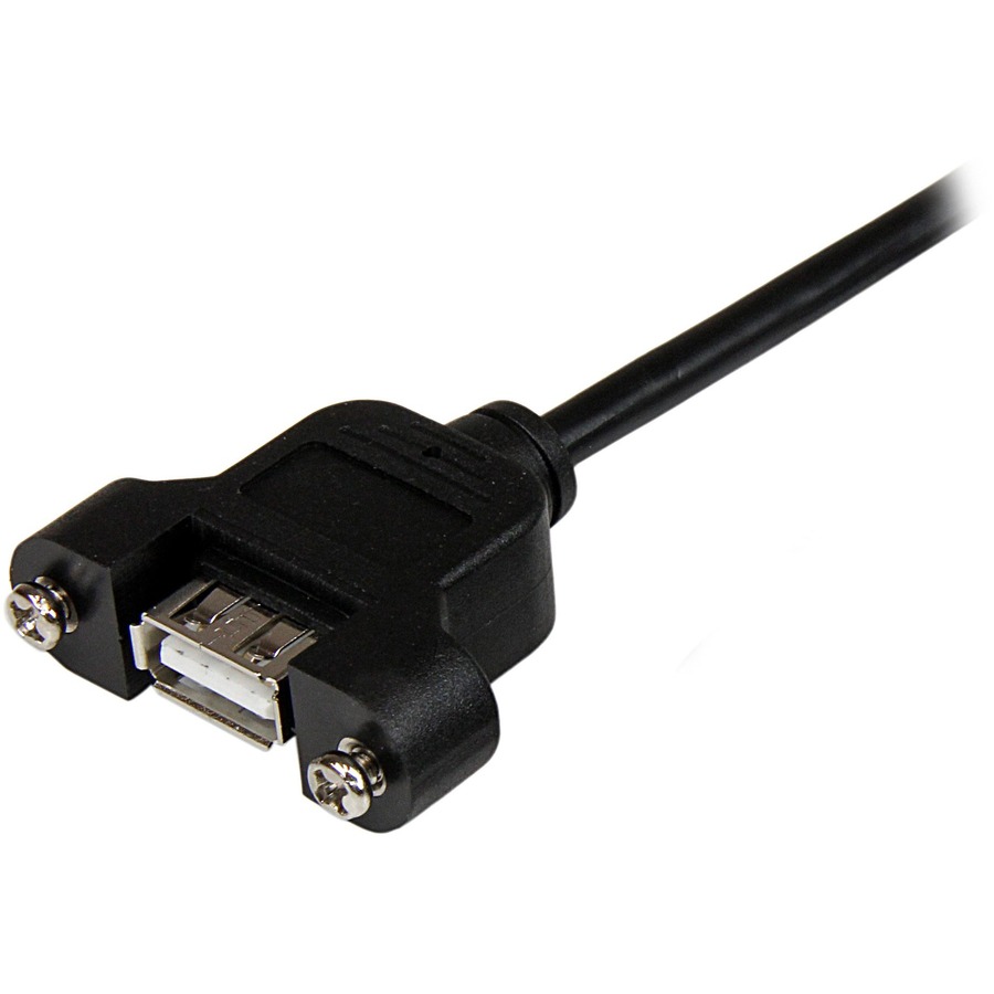 StarTech.com 3 ft Panel Mount USB Cable A to A - F/M - Image 2