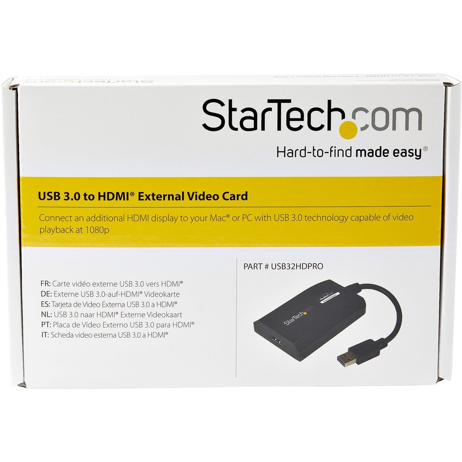 StarTech.com USB 3.0 to HDMI Adapter, DisplayLink Certified, 1920x1200, USB-A to HDMI Display Adapter, External Graphics Card for Mac/PC - Image 4