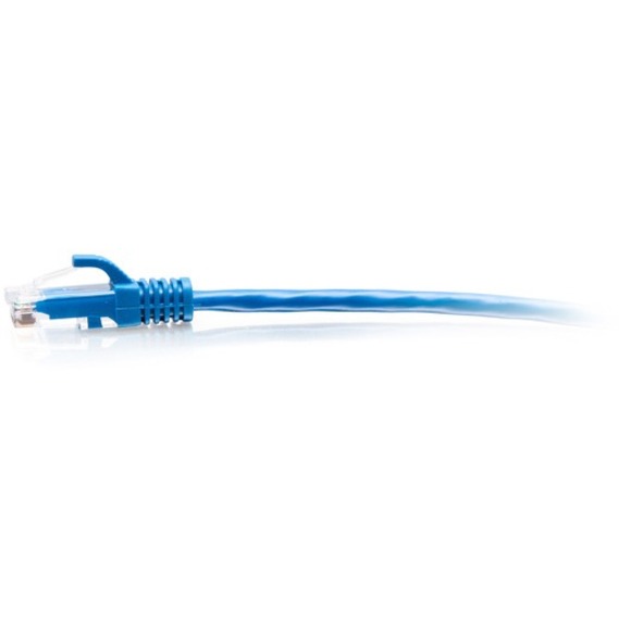C2G 10ft Cat6a Snagless Unshielded (UTP) Slim Ethernet Cable - Cat6a Slim Network Patch Cable - PoE - Blue - Image 2
