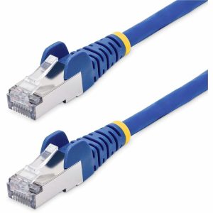 StarTech.com 1ft Blue CAT8 Ethernet Cable, Snagless RJ45, 25G/40G 2000MHz, 100W PoE, S/FTP, 26AWG Pure Bare Copper, LSZH Network Patch Cord