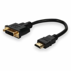HDMI 1.3 Male to DVI-D Dual Link (24+1 pin) Female Black Adapter For Resolution Up to 2560x1600 (WQXGA)