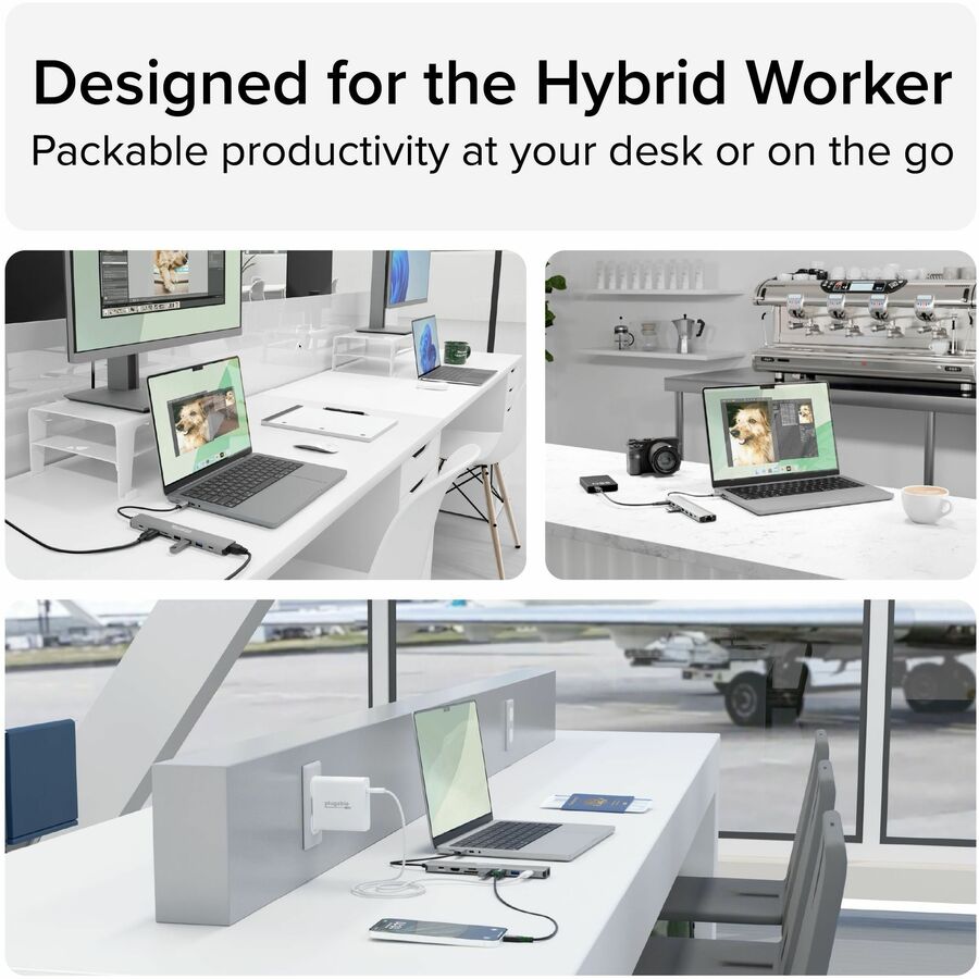 Plugable USB C Hub Multiport Adapter (9-in-1) 140W Power Delivery Charging, 4K 60Hz HDMI - Image 4