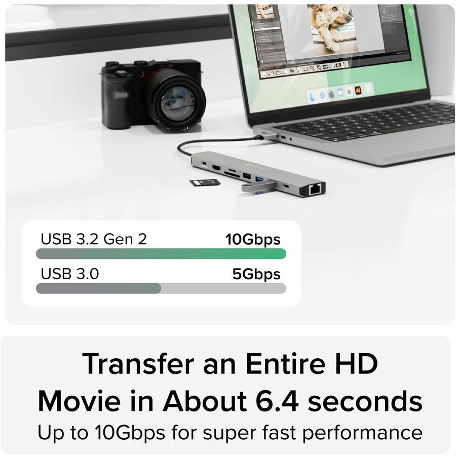 Plugable USB C Hub Multiport Adapter (9-in-1) 140W Power Delivery Charging, 4K 60Hz HDMI - Image 5