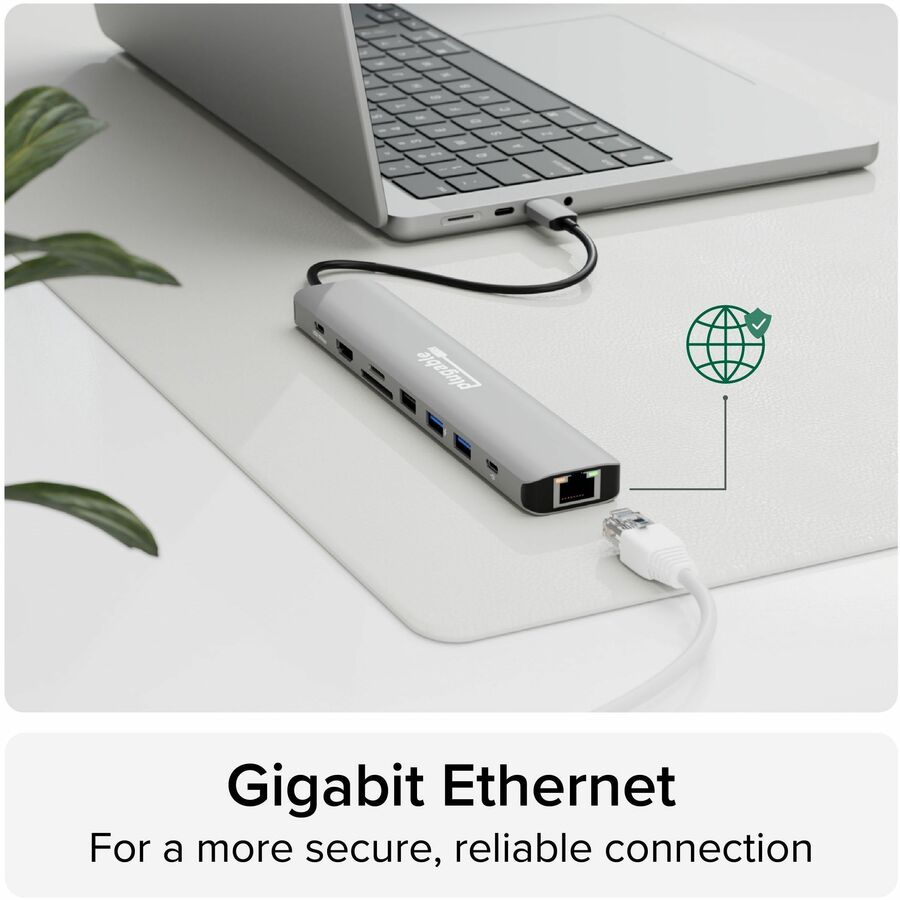Plugable USB C Hub Multiport Adapter (9-in-1) 140W Power Delivery Charging, 4K 60Hz HDMI - Image 6
