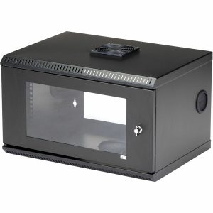 StarTech.com 2-Post 6U Wall Mount Network Cabinet w/ Acrylic Door, 19" Small Wall-Mounted Server Rack for Data / Computer Equipment