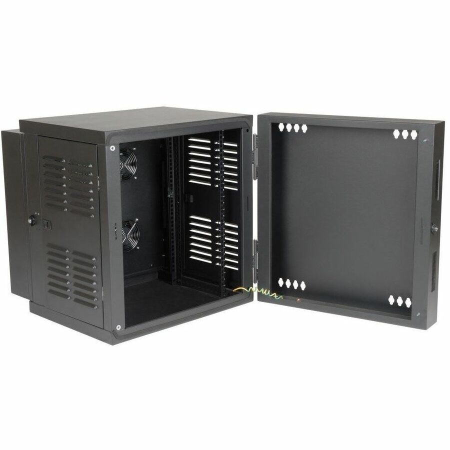 Eaton Tripp Lite Series SmartRack 12U Switch-Depth Wall-Mount Small Rack Enclosure for Harsh Environments, Hinged Back, 230V - Image 2