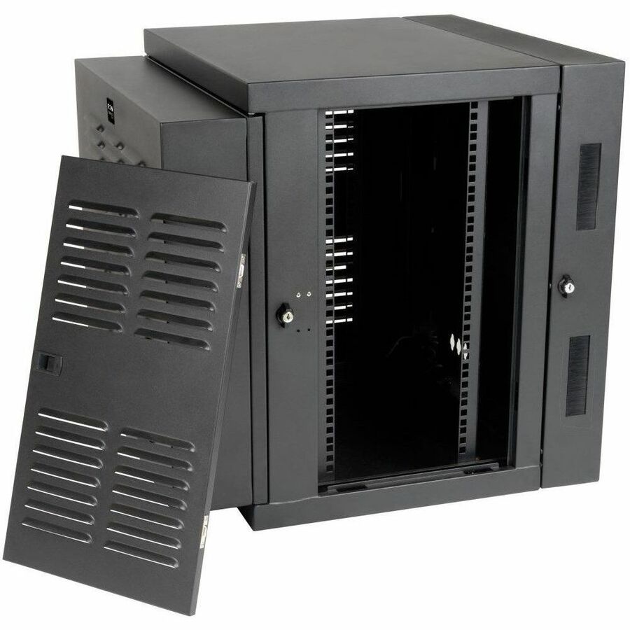 Eaton Tripp Lite Series SmartRack 12U Switch-Depth Wall-Mount Small Rack Enclosure for Harsh Environments, Hinged Back, 230V - Image 3