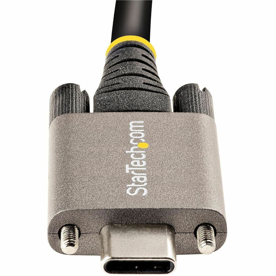 StarTech.com 20" 50cm Side Screw Locking USB C Cable 10Gbps, USB 3.1 Type-C Cable, 5A/100W PD, DP Alt Mode, Dual Screw Lock USB-C Cord - Image 7