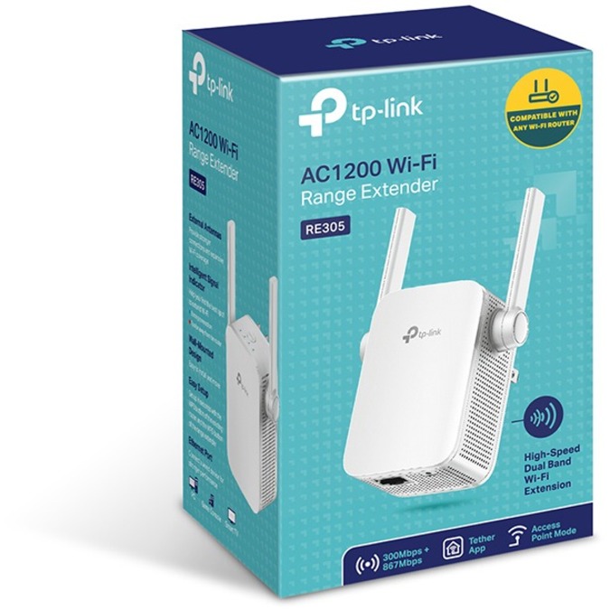 TP-Link RE305 - Dual Band IEEE 802.11ac 1.17 Gbit/s Wireless Range Extender - Image 4