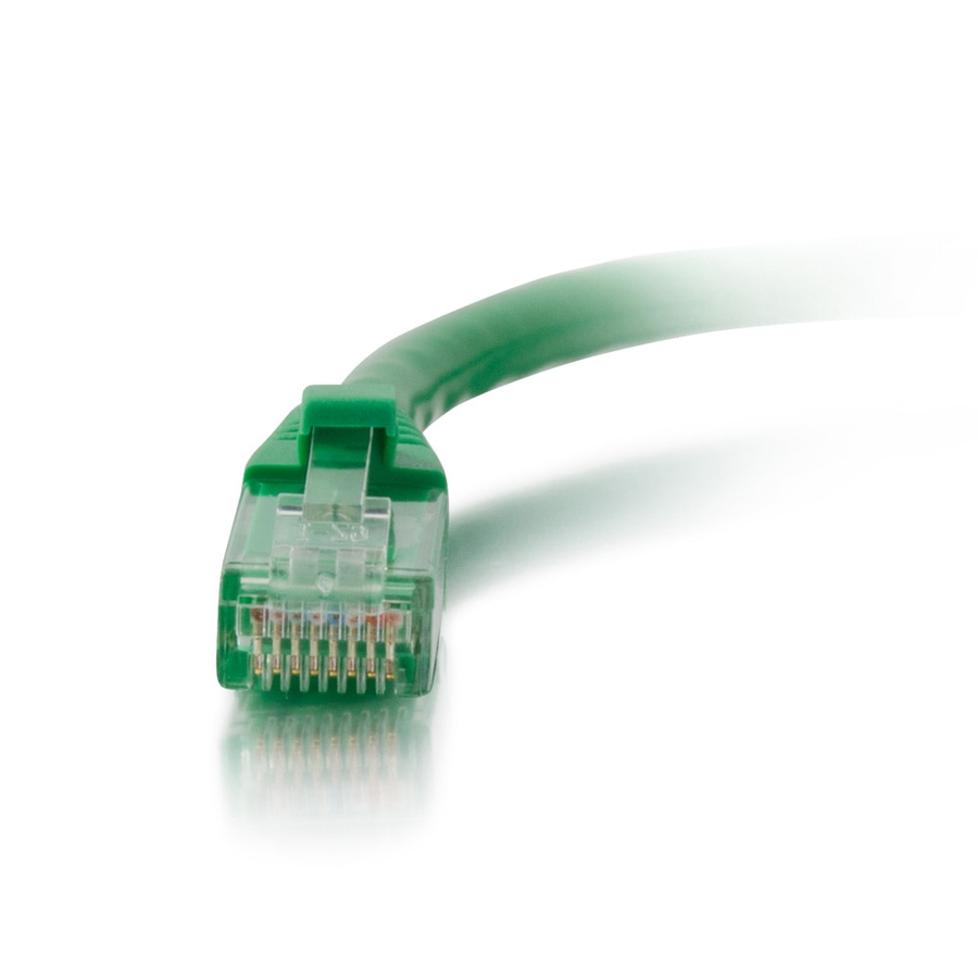 C2G 14ft Cat6a Snagless Unshielded (UTP) Ethernet Cable - Cat6a Network Patch Cable - PoE - Green - Image 2