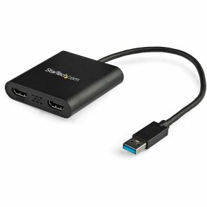 StarTech.com USB 3.0 to Dual HDMI Adapter, USB to 2x HDMI Monitor Converter for Windows (no support for macOS/ChromeOS/Linux) - TAA