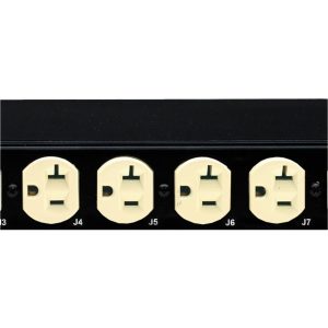 Eaton Basic PDU, 0U, L14-30P input, 5.76 kW, 120/240V, 24A, 10 ft cord, (8) 5-20R, (20) C13 (6) C19, TAA