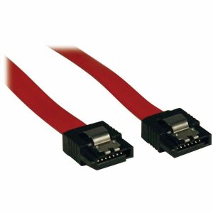 Eaton Tripp Lite Series Serial ATA (SATA) Latching Signal Cable 7Pin (M/M), 8-in. (20.32 cm)