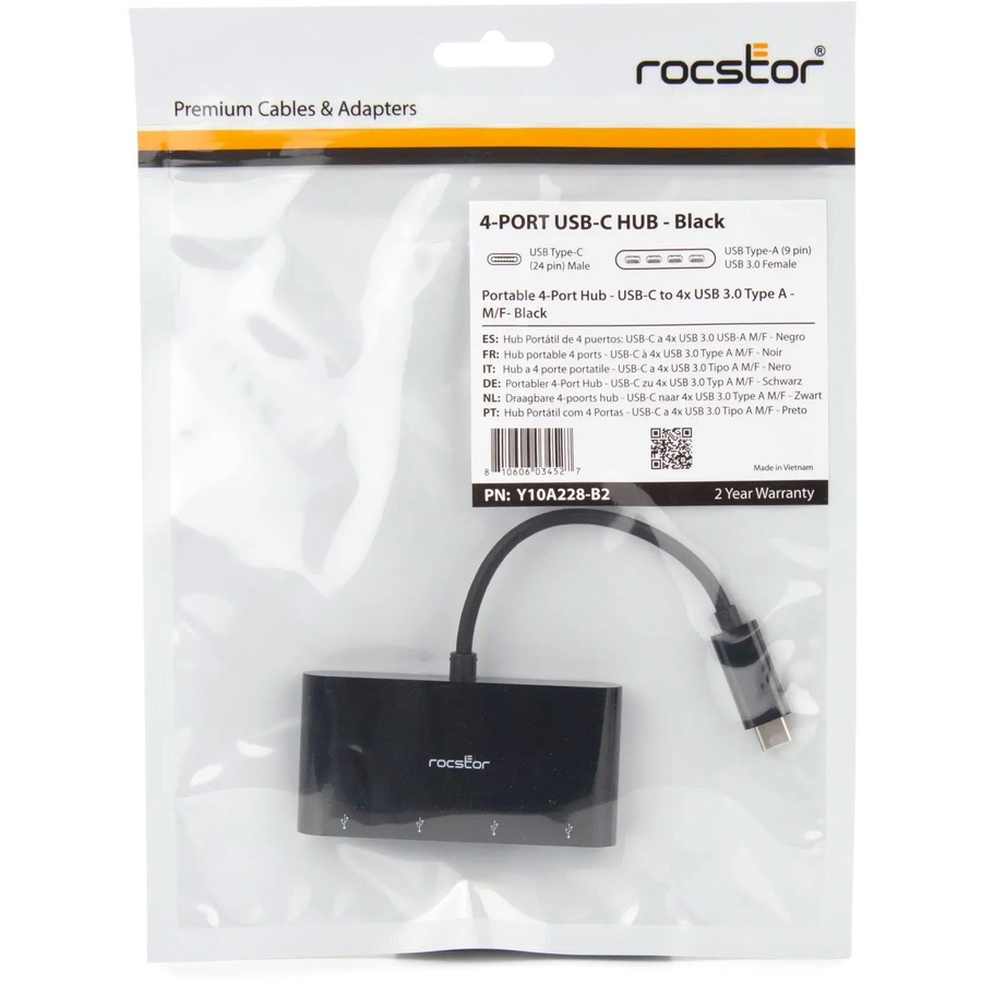 Rocstor Premium Portable 4 Port Hub - Image 5