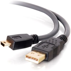 C2G Ultima Series 9.8ft USB A to USB Mini B Cable - USB to Mini B Cable - USB 2.0 - Black - M/M