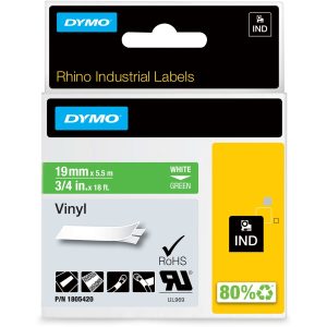 Dymo Colored 3/4" Vinyl Label Tape