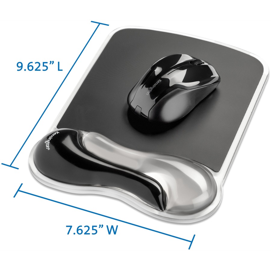 Kensington Duo Gel Mouse Pad Wrist Rest - Gray - Image 3