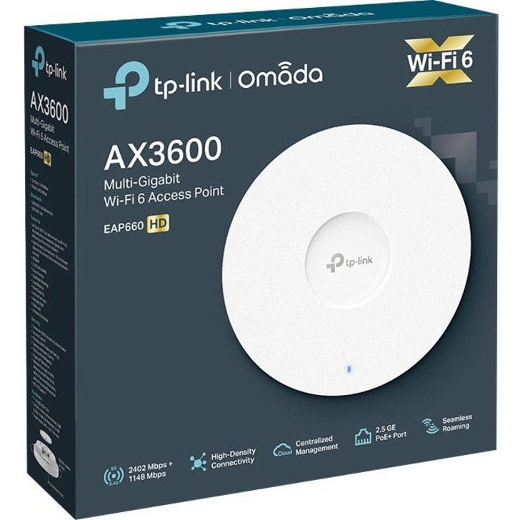 TP-Link EAP660 HD - Omada WiFi 6 AX3600 Wireless 2.5G Access Point for High-Density Deployment - Image 2
