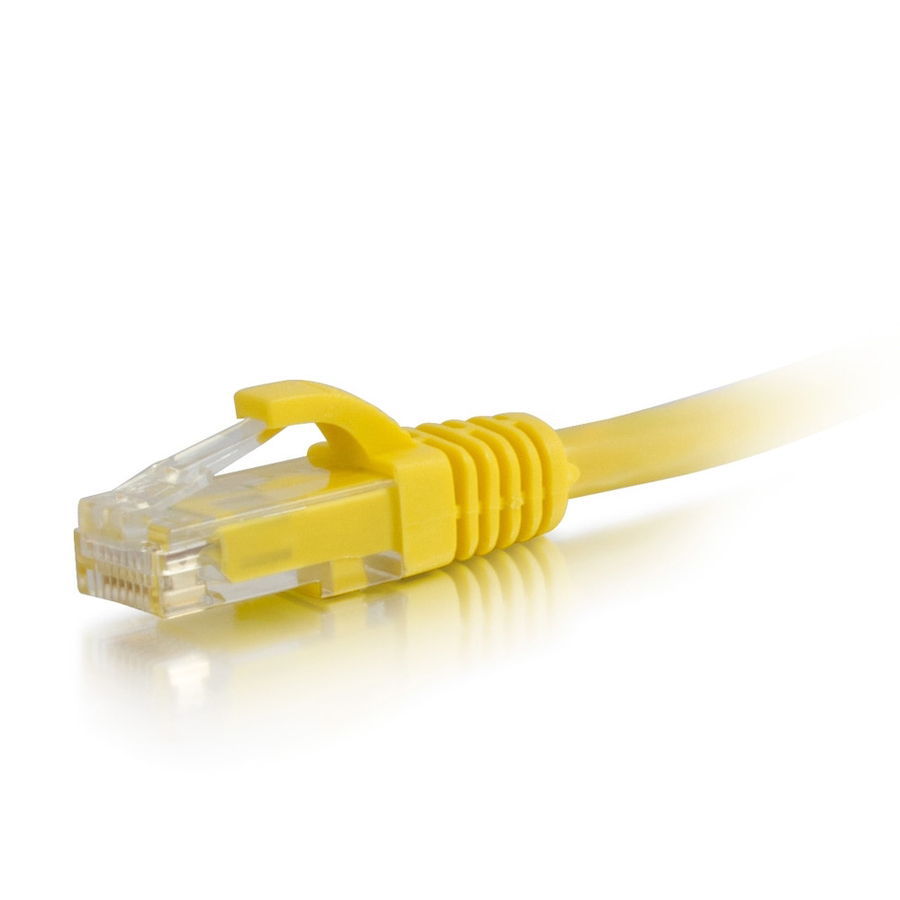 C2G 20ft Cat6a Unshielded Ethernet - Cat 6a Network Patch Cable - Yellow - Image 2