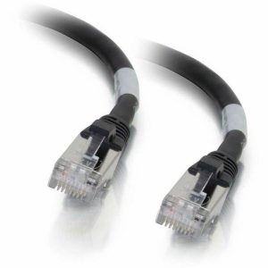 C2G-1ft Cat6 Snagless Shielded (STP) Network Patch Cable - Black
