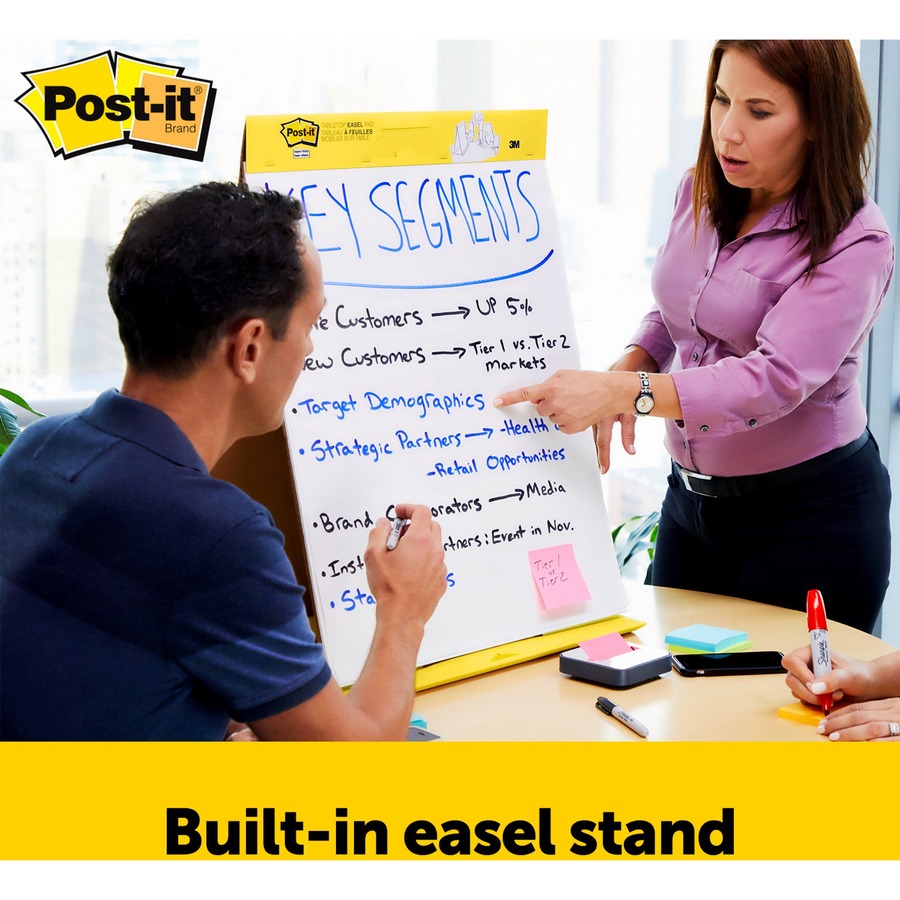 Post-it® Super Sticky Tabletop Easel Pad with Dry Erase Surface - Image 3