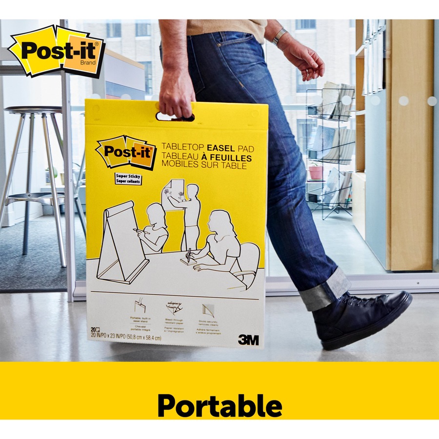 Post-it® Super Sticky Tabletop Easel Pad with Dry Erase Surface - Image 4