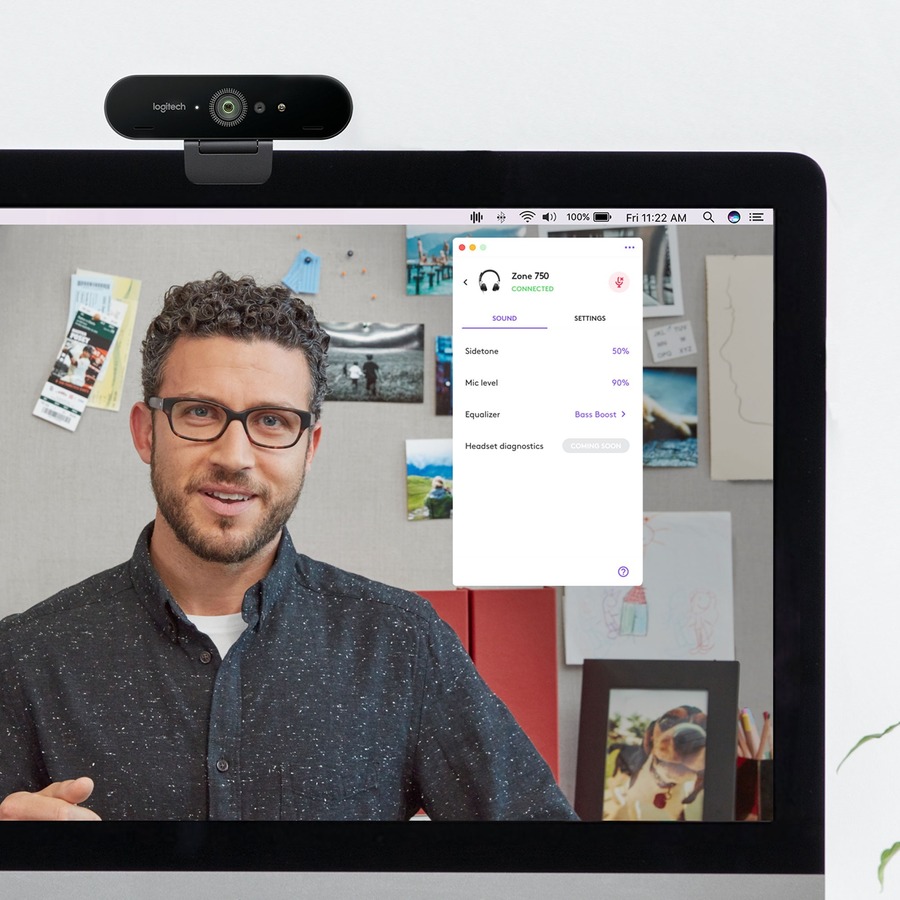 Logitech Zone 750 Wired On-Ear Headset with advanced noise-canceling microphone, simple USB-C and included USB-A adapter, plug-and-play compatibility for all devices - Image 2