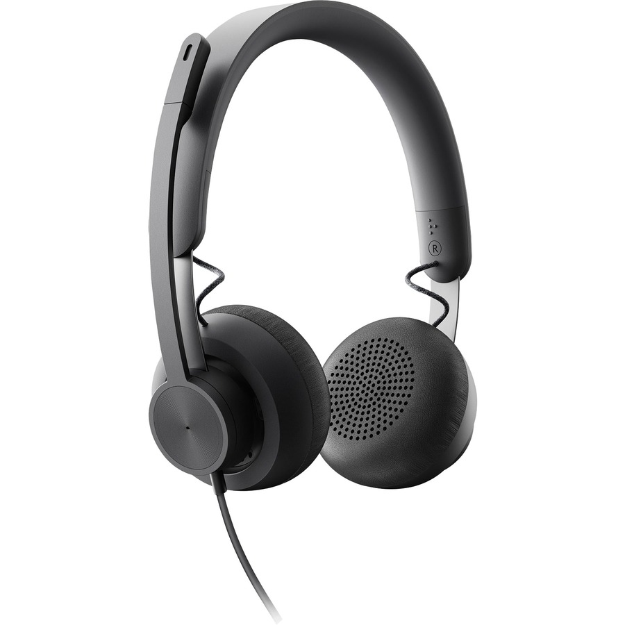 Logitech Zone 750 Wired On-Ear Headset with advanced noise-canceling microphone, simple USB-C and included USB-A adapter, plug-and-play compatibility for all devices - Image 6