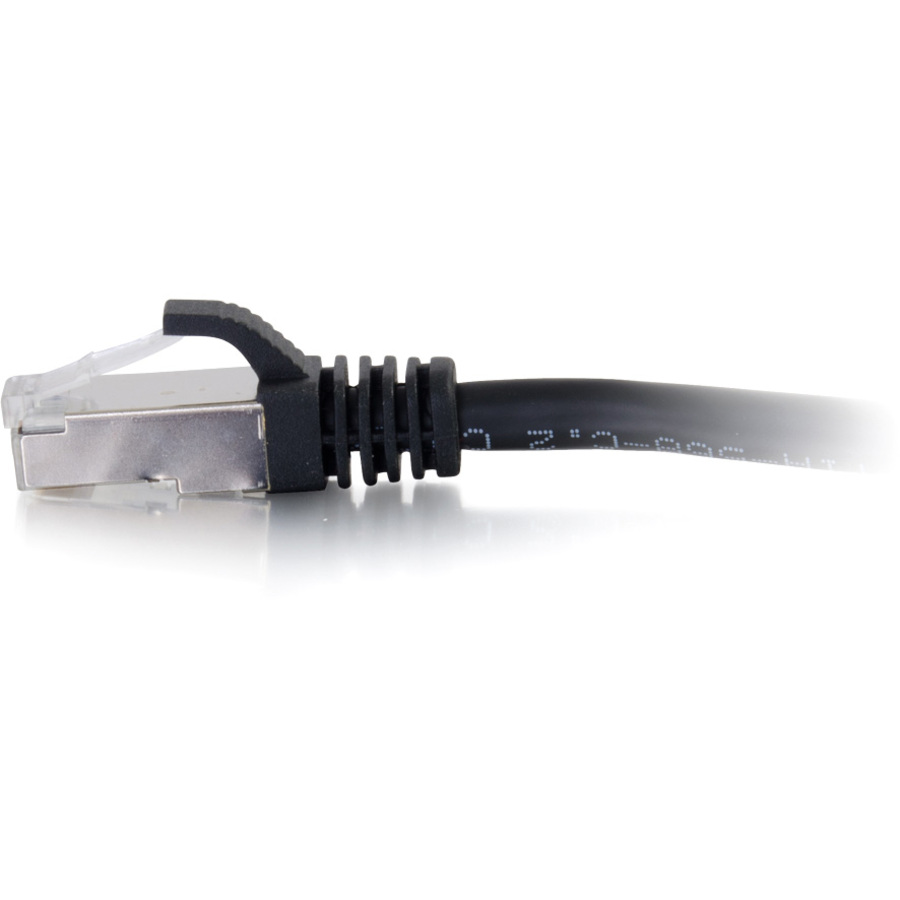 C2G-25ft Cat6a Snagless Shielded (STP) Network Patch Cable - Black - Image 2