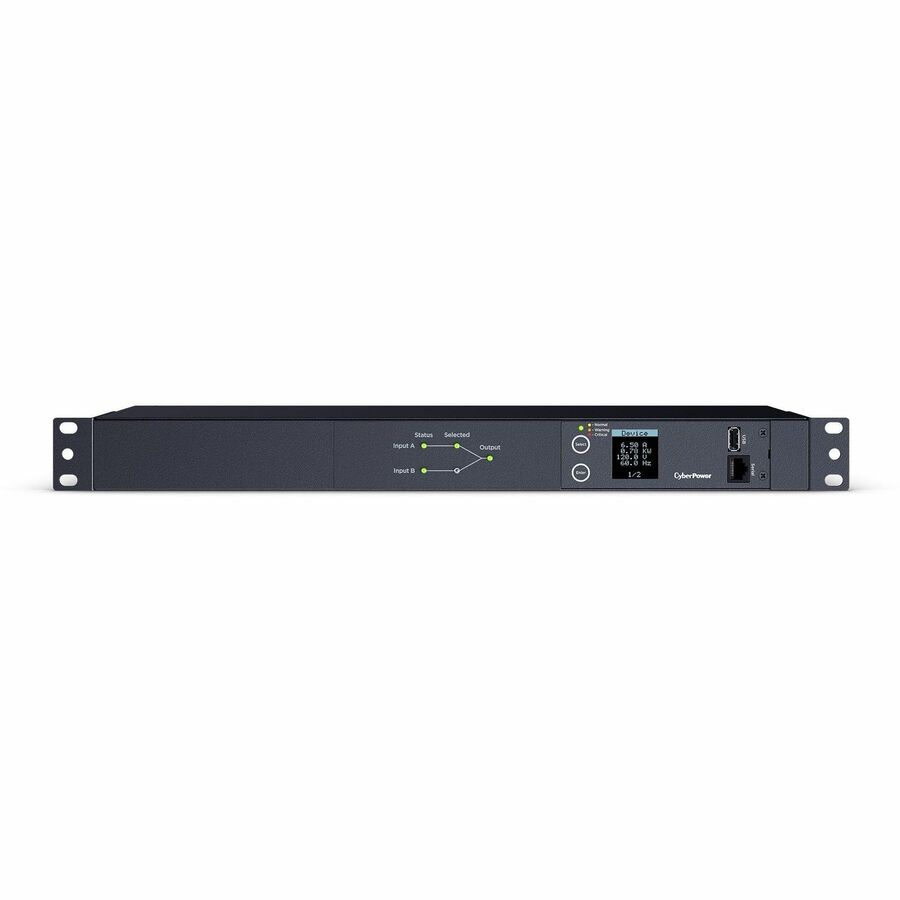 CyberPower PDU24002 Single Phase 100 - 120 VAC 20A Metered ATS PDU