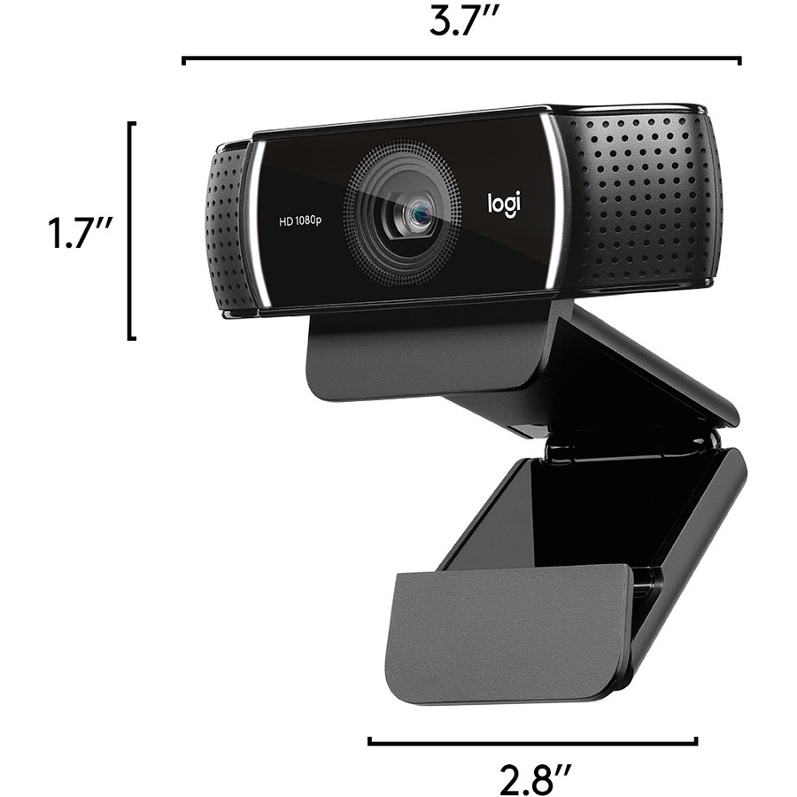 Logitech C922 Webcam - 2 Megapixel - 60 fps - USB 2.0 - 1 Each - Image 5