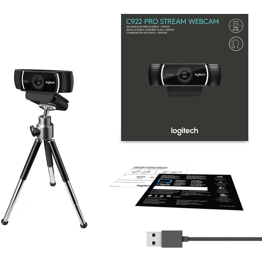 Logitech C922 Webcam - 2 Megapixel - 60 fps - USB 2.0 - 1 Each - Image 8