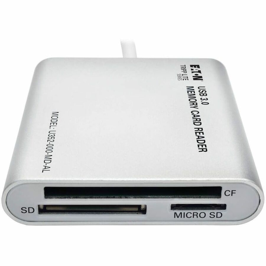 Eaton Tripp Lite Series USB 3.0 SuperSpeed Multi-Drive Memory Card Reader/Writer, Aluminum Case - Image 3
