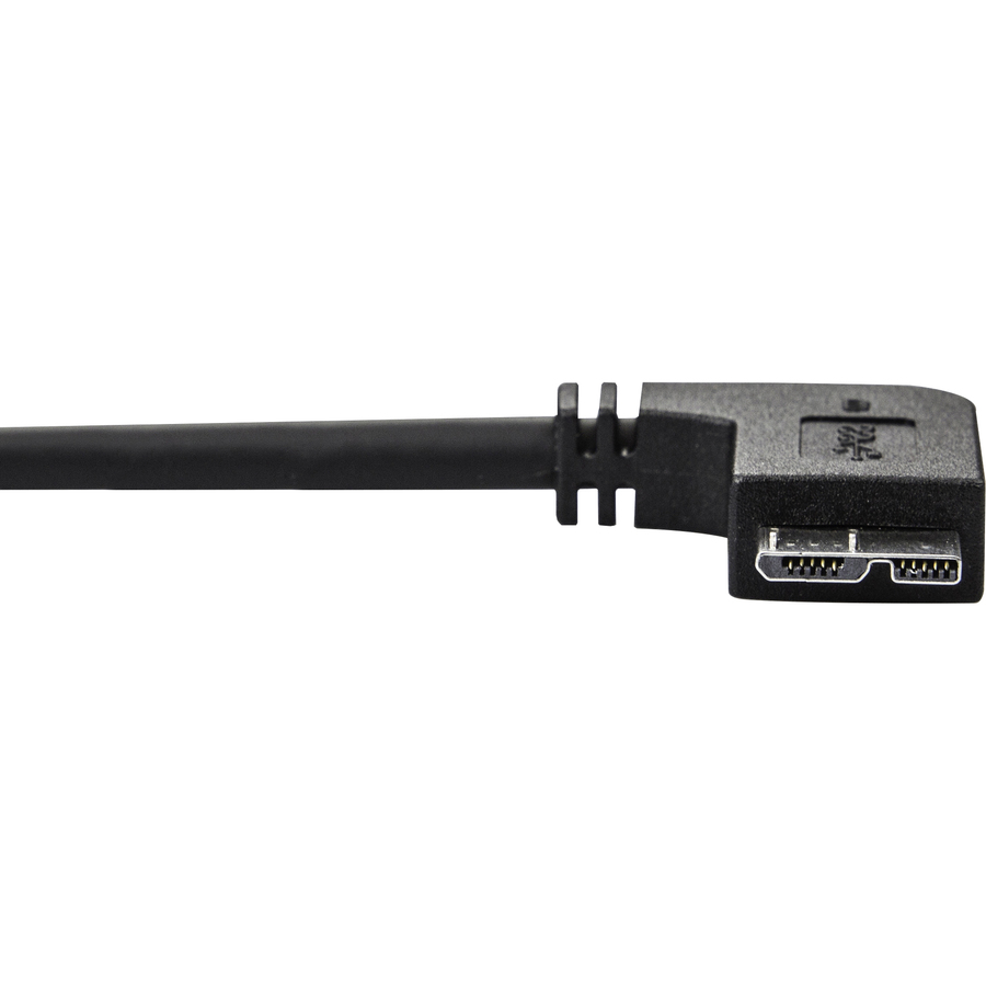 StarTech.com 2m 6 ft Slim Micro USB 3.0 (5Gbps) Cable - M/M - USB 3.0 A to Left-Angle Micro USB - USB 3.2 Gen 1 - Image 3