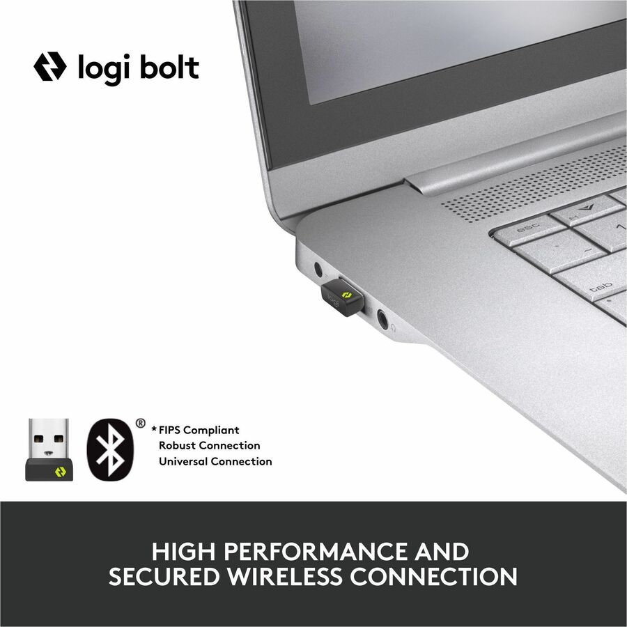 Logitech MX Keys Wireless Illuminated Keyboard for Business, Quiet Perfect-Stroke Keys, Logi Bolt Technology - Graphite - Image 2