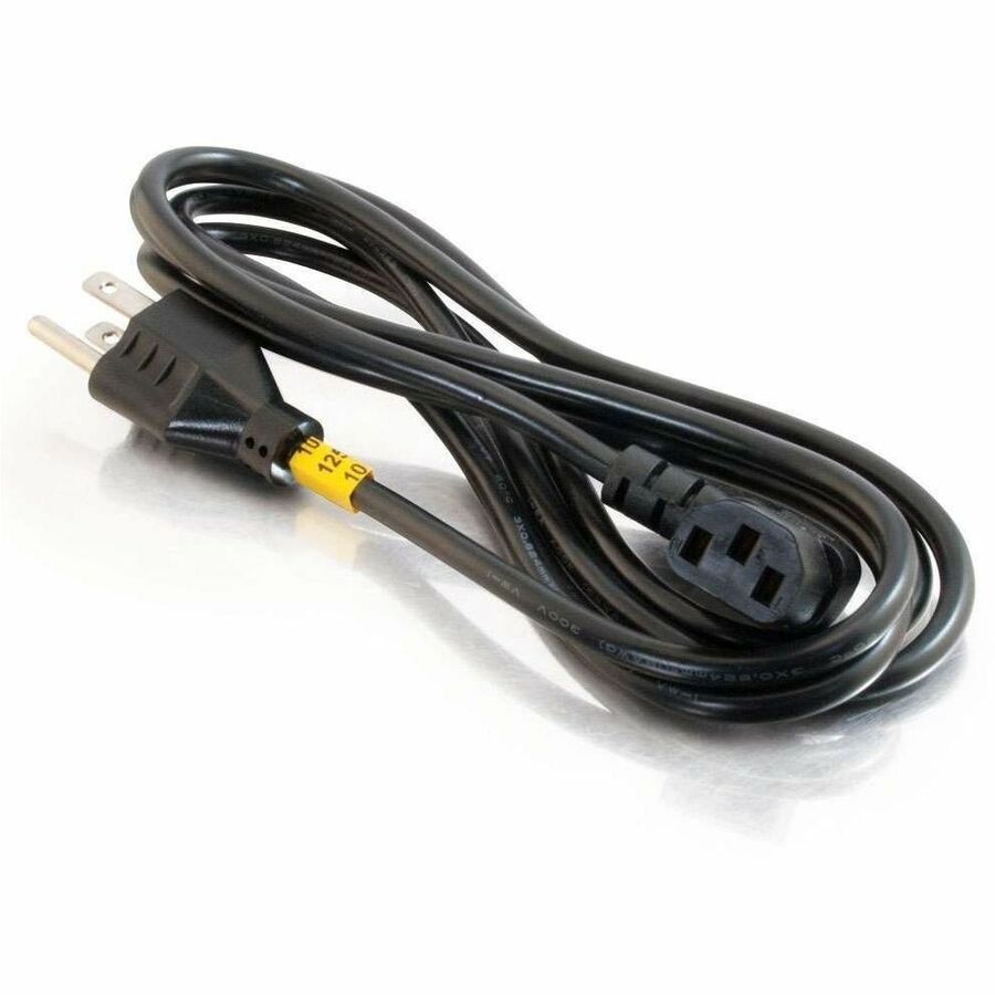 C2G Universal Power Cord - Right Angle - 18 AWG - NEMA 5-15P to IEC320C13R - Image 3