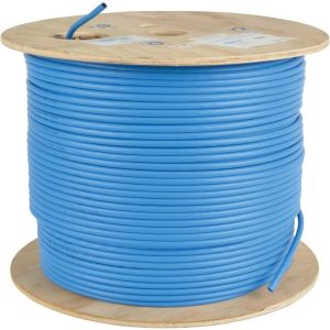 Eaton Tripp Lite Series Cat5e 350 MHz Solid Core (UTP) PVC Bulk Ethernet Cable - Blue, 1000 ft. (304.8 m), TAA