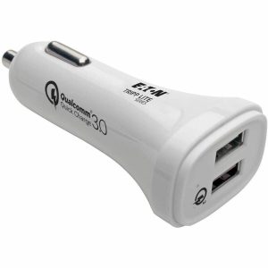 Eaton Tripp Lite Series Dual-Port USB Car Charger, Quick Charge - Dual USB-A 3.0, UL 2089 Certified