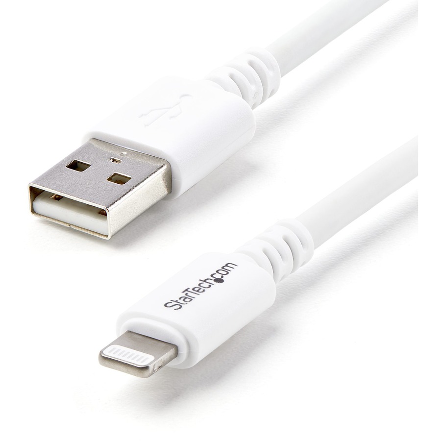 StarTech.com 3m (10ft) Long White Apple�® 8-pin Lightning Connector to USB Cable for iPhone / iPod / iPad