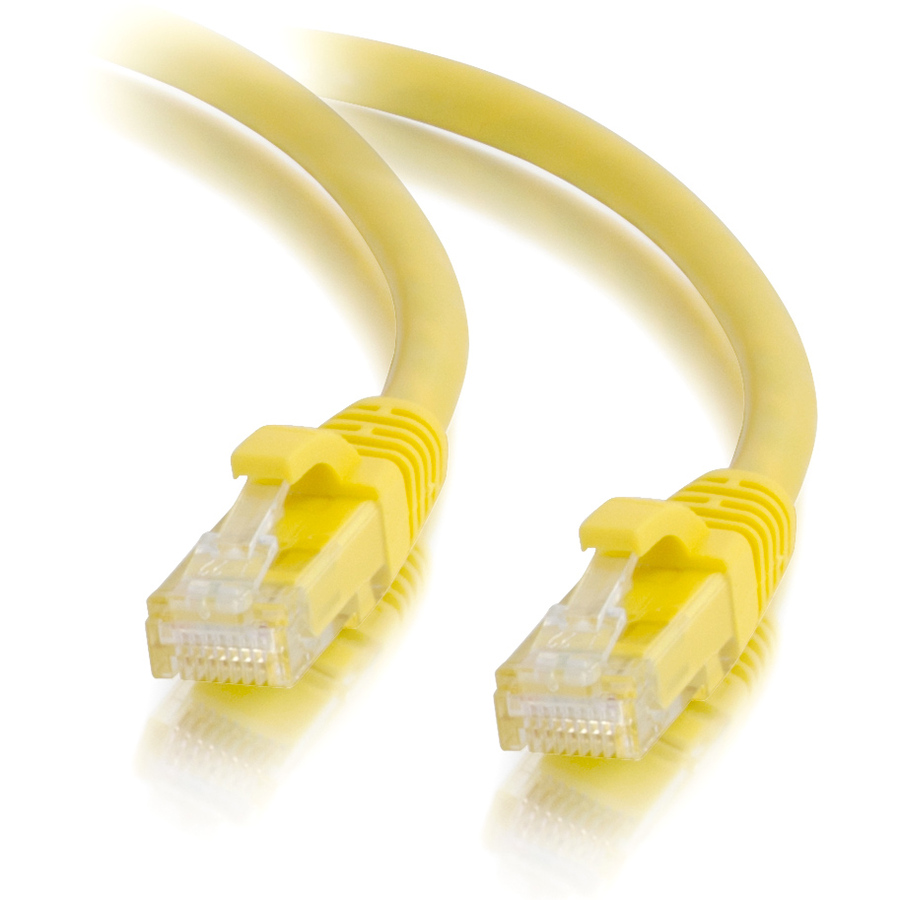 C2G 3ft Cat5e Ethernet Cable - Snagless Unshielded (UTP) - Yellow - Image 3
