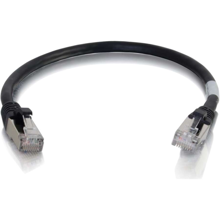 C2G 6in Cat6 Snagless Shielded (STP) Network Patch Cable - Black - Image 2