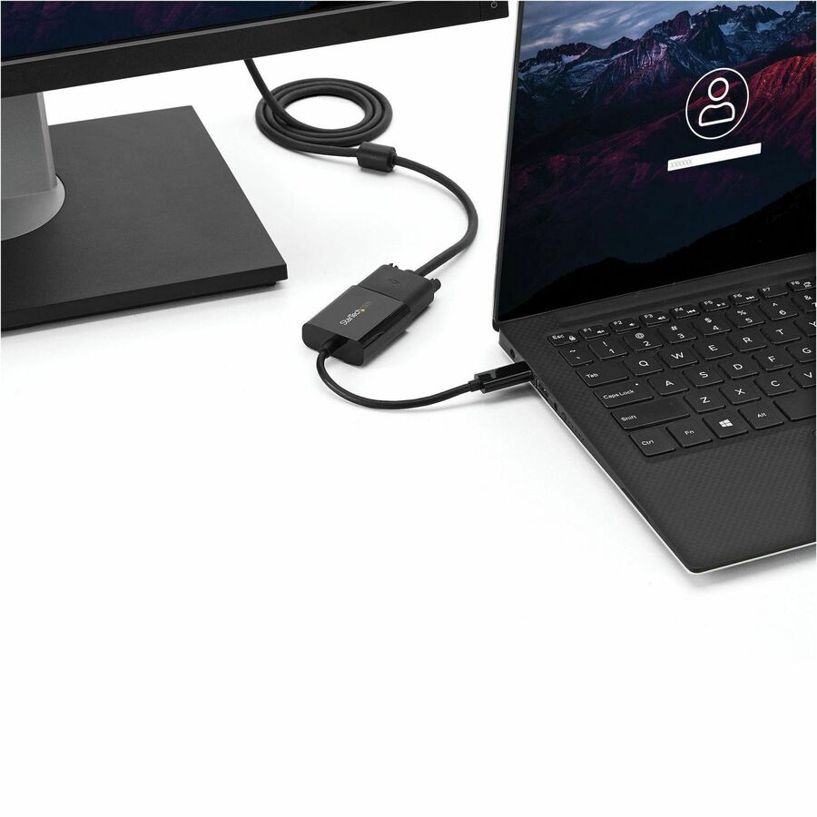 StarTech.com USB-C to VGA Adapter - Thunderbolt 3 Compatible - USB C Adapter - USB Type C to VGA Dongle Converter - Image 6