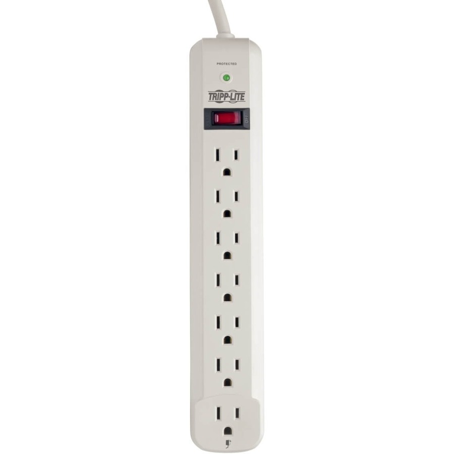 Eaton Tripp Lite Series Protect It! 7-Outlet Surge Protector, 12 ft. Cord, 1080 Joules, Diagnostic LED, Light Gray Housing - Image 3